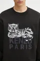 Βαμβακερή μπλούζα Kenzo μαύρο FF55SW2634MF.99J