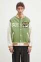 Bomber jakna s primjesom vune Kenzo x Verdy s dodatkom vune zelena FF58BL1509OH.48