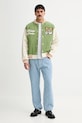 Kenzo kurtka bomber z domieszką wełny x Verdy FF58BL1509OH.48 zielony SS25