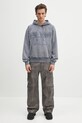 Daily Paper cotton sweatshirt Garment Wash Hoodie 2511164 gray
