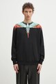 Бавовняна кофта Marcelo Burlon Icon Wings Regular Crewneck Black Multic надрук чорний CMBA009S25FLE0011084