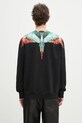 Îmbrăcăminte Marcelo Burlon hanorac de bumbac Icon Wings Regular Crewneck Black Multic CMBA009S25FLE0011084 negru