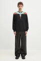 Бавовняна кофта Marcelo Burlon Icon Wings Regular Crewneck Black Multic CMBA009S25FLE0011084 чорний