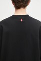 Бавовняна кофта Marcelo Burlon County Flame Boxy Crewneck Black Red чорний CMBA09CS25FLE0051025