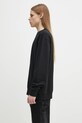 Хлопковая кофта Marcelo Burlon Bunny Heart Regular Crewneck Black Red CMBA009S25FLE0031025 чёрный SS25