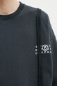 Βαμβακερή μπλούζα MM6 Maison Margiela γκρί SH2GU0019.M25004.900