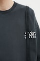 Βαμβακερή μπλούζα MM6 Maison Margiela γκρί SH2GU0019.M25004.900