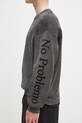 No Problemo pulover Alien-O Glitch Knit Crew Neck negru NP2001903