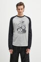 Bavlnené tričko s dlhým rukávom AMBUSH Raglan L/S T-Shirt potlač sivá 12115325