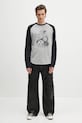 AMBUSH longsleeve din bumbac Raglan L/S T-Shirt 12115325 gri