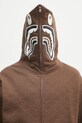 Памучен суичър A Bathing Ape College Monogram Relaxed Fit Shark Full 1L30115314 кафяв