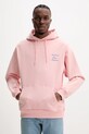 Odzież Drôle de Monsieur bluza bawełniana Le Hoodie Slogan Cursive G.HO168.CO127.LPI różowy