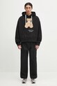 Бавовняна кофта Palm Angels Bear In Mind PMBB172S25FLE0011060 чорний
