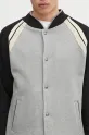 Palm Angels bluza bawełniana Curved Logo Track Varsity szary PMEK010S25FAB0010810