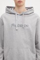 Памучен суичър JW Anderson Logo Embroidery сив JW0214.PG1632.907