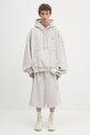 Maison MIHARA YASUHIRO hanorac de bumbac Amateur Sewn Wide Back Hoodie A14HD522 gri