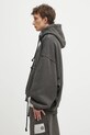 Βαμβακερή μπλούζα Maison MIHARA YASUHIRO Amateur Sewn Wide Back Hoodie A14HD522 γκρί SS25