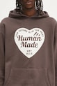 Бавовняна кофта Human Made Tsuriami Hoodie коричневий HM29CS015