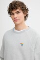 Bavlnená mikina Levi's PRIDE RELAXED CREW sivá 002FC