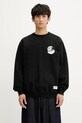 NEIGHBORHOOD bluza bawełniana Classic Sweat Shirt Ls nadruk czarny 251FPNH.CSM01