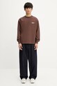 NEIGHBORHOOD cotton sweatshirt Classic Crewneck Ls 251FPNH.CSM03 brown