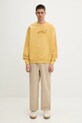 AAPE cotton sweatshirt Now Crew Neck AAPSWMB320XXN yellow