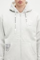 AAPE sweatshirt Now Zip Up gray AAPSWMB332XAN