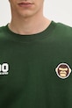 Суичър AAPE Aaper Crew Neck зелен AAPSWMB377XXN