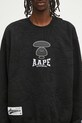 AAPE bluza Main Crew Neck czarny AAPSWMB385XXN