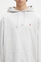 Bombažen pulover Gramicci One Point Hooded Sweatshirt siva G307.FT