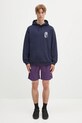 Gramicci bluza bawełniana Thumbprint Hooded Sweatshirt G5SU.J109 granatowy