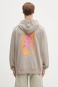 Odzież Gramicci bluza bawełniana Thumbprint Hooded Sweatshirt G5SU.J109 beżowy