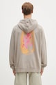 Odzież Gramicci bluza bawełniana Thumbprint Hooded Sweatshirt G5SU.J109 beżowy