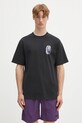 Одежда Хлопковая футболка Gramicci Thumbprint Tee G5SU.T174 чёрный
