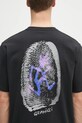 Хлопковая футболка Gramicci Thumbprint Tee чёрный G5SU.T174