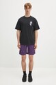 Gramicci t-shirt bawełniany Thumbprint Tee G5SU.T174 czarny