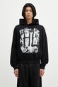Helmut Lang cotton sweatshirt SCRIBBLE.H2.LIGHT.CT cotton black P02HM514