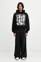 Helmut Lang cotton sweatshirt SCRIBBLE.H2.LIGHT.CT P02HM514 black