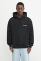 Flowers for Society bluza bawełniana Handshake Hoodie z kapturem czarny FFSAPP130