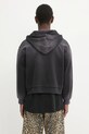 Odzież 1017 ALYX 9SM bluza dwustronna bawełniana Garment dye reversible zip-up AAMSW0241FA01 czarny