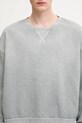 1017 ALYX 9SM bluza bawełniana Garment dye boxy crewneck szary AAMSW0243FA01