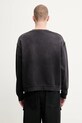Odzież 1017 ALYX 9SM bluza bawełniana Garment dye boxy crewneck AAMSW0243FA01 czarny