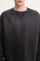1017 ALYX 9SM bluza bawełniana Garment dye boxy crewneck czarny AAMSW0243FA01