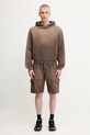 Βαμβακερή μπλούζα 1017 ALYX 9SM Garment dye boxy AAMSW0252FA01 καφέ