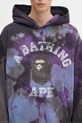 Суичър A Bathing Ape Tie dye college виолетов 1K80114003