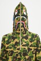 A Bathing Ape bluza bawełniana ABC camo shark zielony 1K80114010