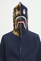 Bavlnená mikina A Bathing Ape 1st shark tmavomodrá 1K70115005