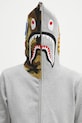 Памучен суичър A Bathing Ape 1st shark 1K70115005 сив