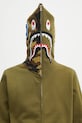 A Bathing Ape hanorac de bumbac 1st shark verde 1K70115005