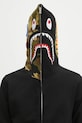 A Bathing Ape felpa in cotone 1st shark nero 1K70115005